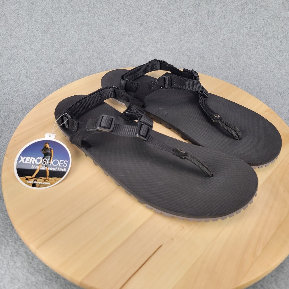 Xero Shoes H-Trail Sandal Women 11 Black Minimalist Hiking Barefoot HTW-BLCK